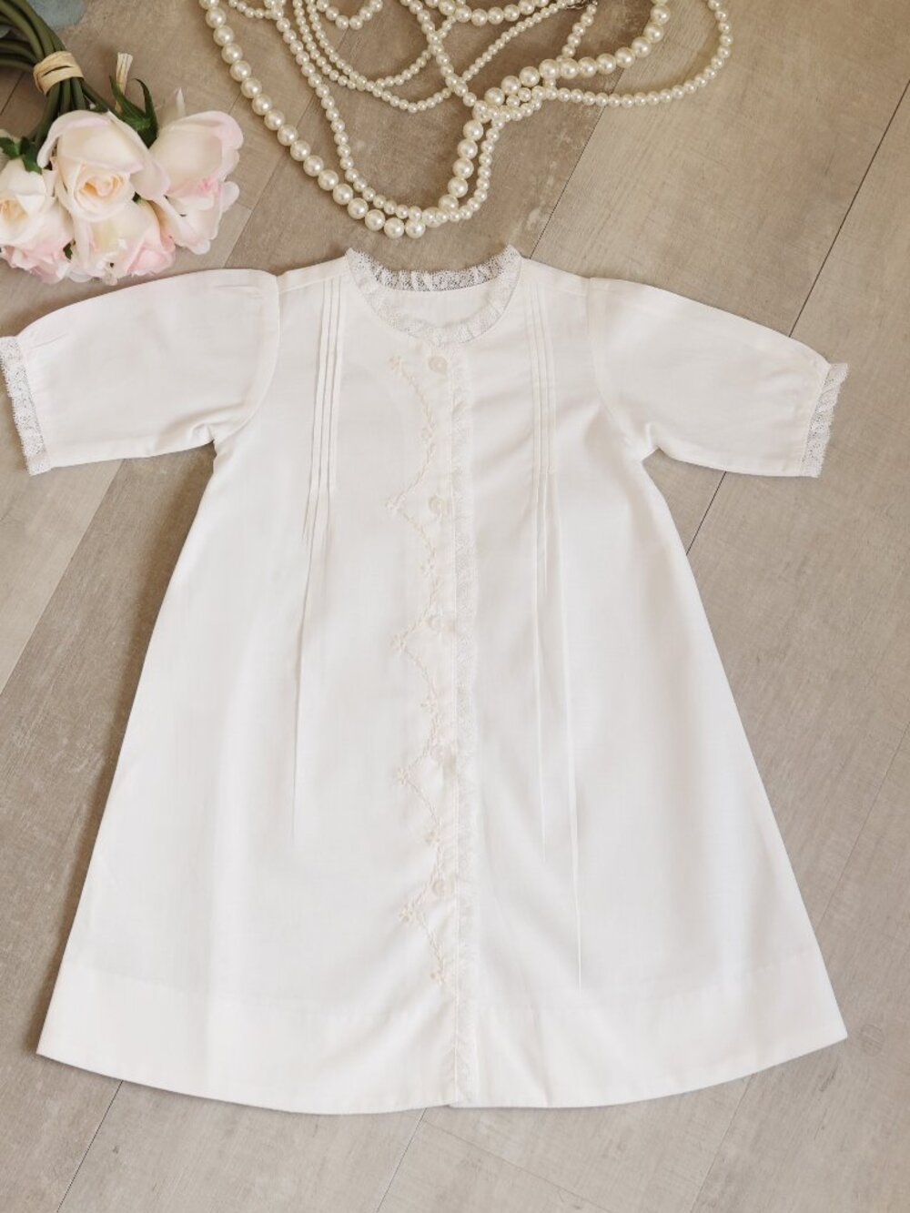 Heirloom Daygown Coming Home First Portraits 100% Cotton Embroidery Lace Unisex